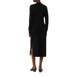 Women's Long Winter Dress with Long Sleeves and Side Slits COMMA image-5