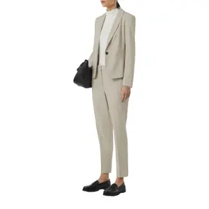 Women's Tailored Cigarette Trousers with Creases COMMA image-6