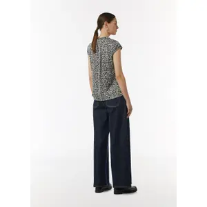 Satin Blouse with Pattern for Women COMMA image-4