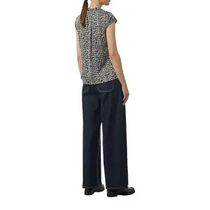 Satin Blouse with Pattern for Women COMMA image-5