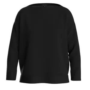 Women's Lyocell and Cotton Long Sleeve Boat Neck T-Shirt COMMA image-0
