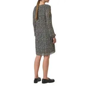 Leopard Print Long Sleeve Chiffon Dress Women COMMA image-5