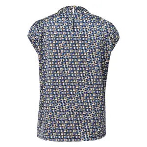Women's Satin Blouse with Gathered Pattern COMMA image-1