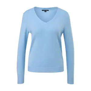 Fine Knit V-Neck Jumper for Women COMMA image-0