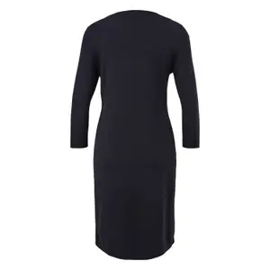 Fitted Ribbed Knit Short Dress 3/4 Sleeve Round Neck Women's COMMA image-1
