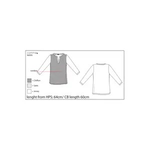Women's 3/4 Sleeve Viscose Blend Jersey T-shirt COMMA image-4