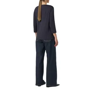 Women's 3/4 Sleeve Viscose Blend Jersey T-shirt COMMA image-3