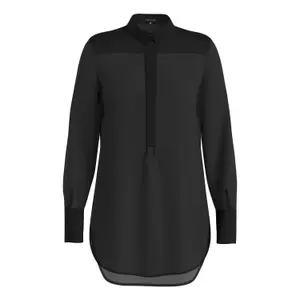 Long Sleeve Silk Chiffon Blouse Women COMMA image-0