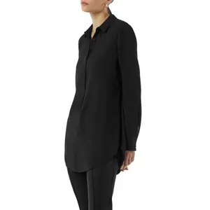 Long Sleeve Silk Chiffon Blouse Women COMMA image-2