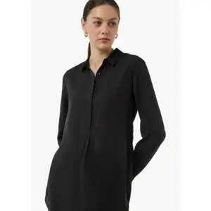 Long Sleeve Silk Chiffon Blouse Women COMMA image-3