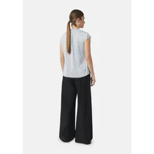 Gathered Satin Printed Blouse Women COMMA image-4