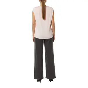 Blusa in jersey con maniche scese e bordo in raso donna COMMA image-5