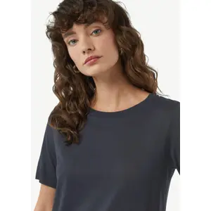 Women's Round Neck Lyocell and Cotton Jersey T-shirt COMMA image-3