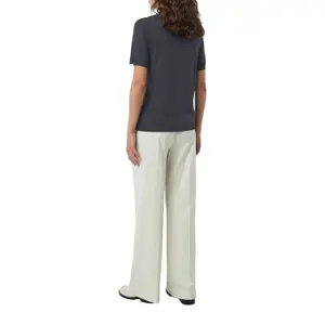 Women's Round Neck Lyocell and Cotton Jersey T-shirt COMMA image-5