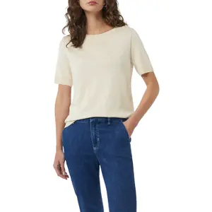 Women's Round Neck Lyocell and Cotton Jersey T-shirt COMMA image-2