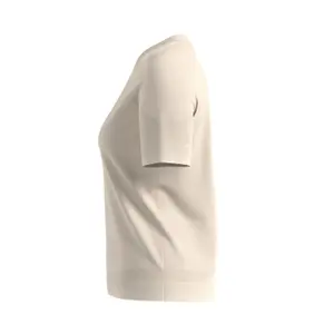 Women's Round Neck Lyocell and Cotton Jersey T-shirt COMMA image-6