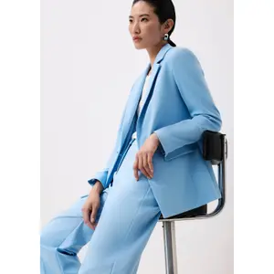 Tailored Blazer with Flap Pockets for Women COMMA image-2