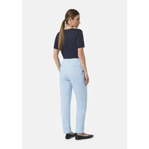 Women’s Stretch Pencil Trousers with Pleats COMMA image-4