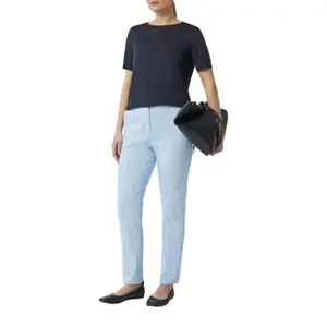 Women’s Stretch Pencil Trousers with Pleats COMMA image-6