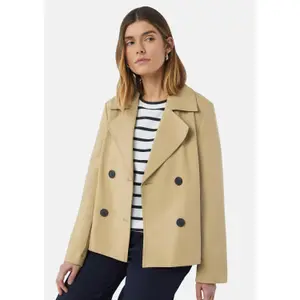 Woven Fabric Blazer for Women COMMA image-3