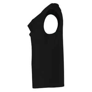 Womens Half-Length Fluid Viscose Blend Tank Top COMMA image-6