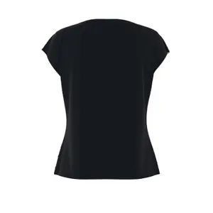 Women's Round Neck Bi-Material Viscose Jersey Blouse COMMA image-1