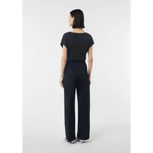 Women's Knitted Pattern V-Neck Jersey Blouse COMMA image-4