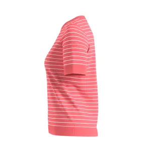 Women's Striped Ribbed Viscose Jersey T-shirt COMMA image-6