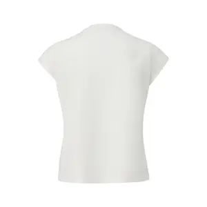 Women's T-Shirt with Sparkling Sequin Pattern and Dropped Shoulders COMMA image-1
