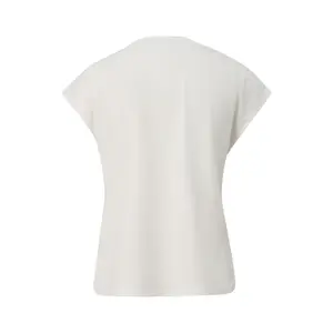 Women's T-Shirt with Sparkling Sequin Pattern and Dropped Shoulders COMMA image-1