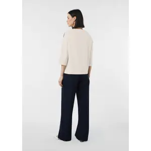 Lightweight Scuba Fabric 3/4 Sleeve Sweatshirt for Women COMMA image-4
