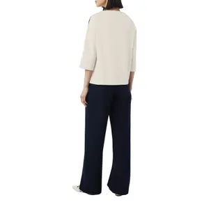 Lightweight Scuba Fabric 3/4 Sleeve Sweatshirt for Women COMMA image-5