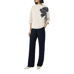 Lightweight Scuba Fabric 3/4 Sleeve Sweatshirt for Women COMMA image-6