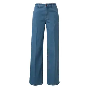 High-waisted wide-leg jeans for women COMMA image-0
