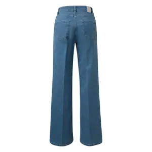 High-waisted wide-leg jeans for women COMMA image-1