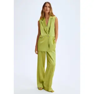 Women's Long Satin Gilet COMMA image-2