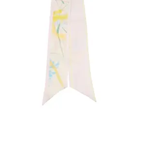 Silk Floral Pattern Scarf for Women COMMA image-0