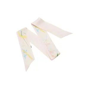 Silk Floral Pattern Scarf for Women COMMA image-5
