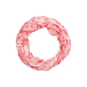 Women's Fine Loop Scarf with All-Over Print COMMA image-0