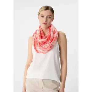 Women's Fine Loop Scarf with All-Over Print COMMA image-3