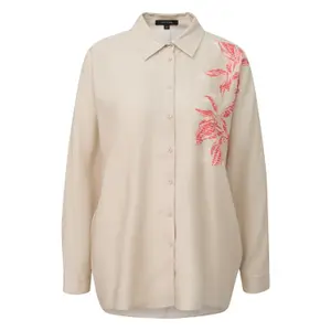 Women's long sleeve printed shirt COMMA image-0