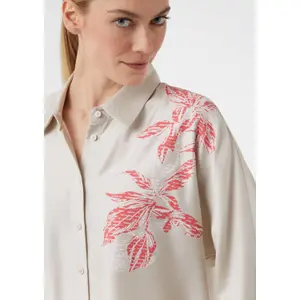 Women's long sleeve printed shirt COMMA image-3