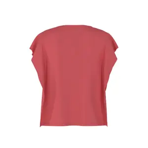 Women's Jersey Blouse with Ruffle Details and Round Neck COMMA image-1