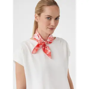 Women's Printed Silk Scarf COMMA image-3