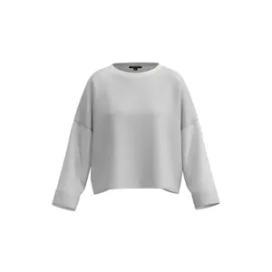 Short Sleeve Semi-Transparent Fine Knit Top Women's COMMA image-0