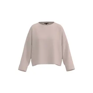 Short Sleeve Semi-Transparent Fine Knit Top Women's COMMA image-0