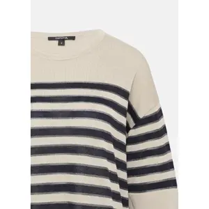 Striped Fine Knit Jumper with Glitter Yarn for Women COMMA image-6