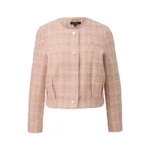 Chic Tweed Square Cut Cardigan for Women COMMA image-0