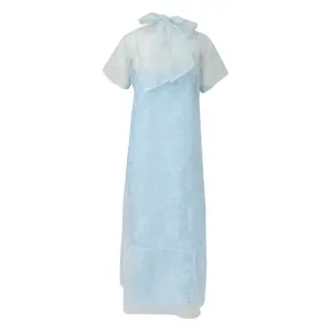Long Organza Dress with High Collar for Women COMMA image-1