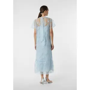 Long Organza Dress with High Collar for Women COMMA image-4